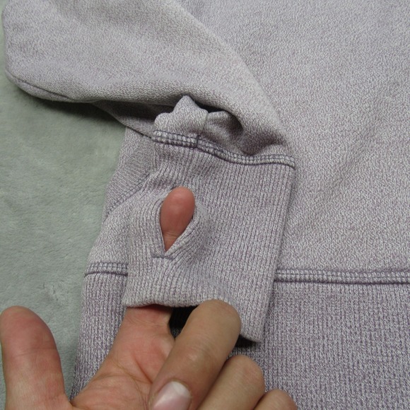Patagonia Hoodie Womens Small Light Purple Thumbholes Full Zip Cloud Stack - Picture 6 of 16